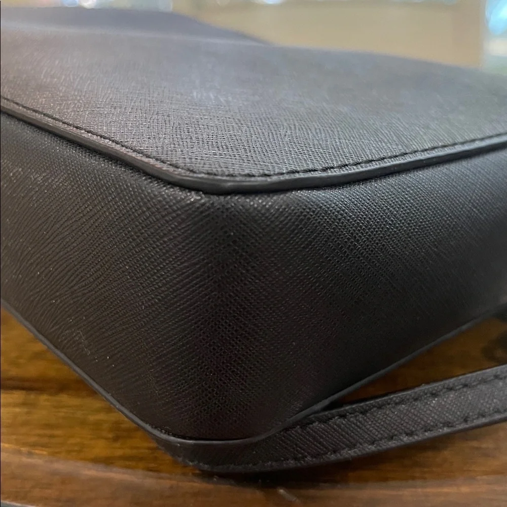Michael Kors Large Crossbody Leather Black MK